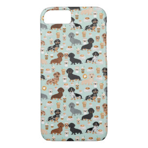 Dachshund coffees design iPhone 8/7 case