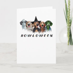 dachshund costume halloween t-shirt halloween card