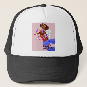 Dachshund Cupid Trucker Hat
