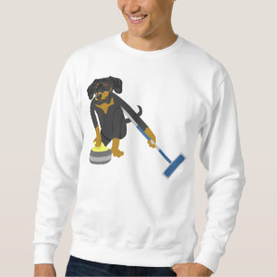 Dachshund Curling Sweatshirt
