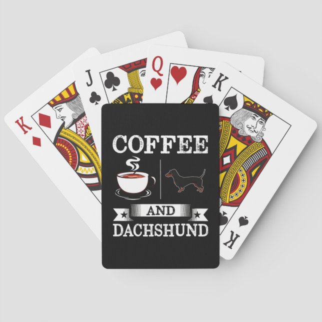 Dachshund Cute Dog Playing Cards (Back)