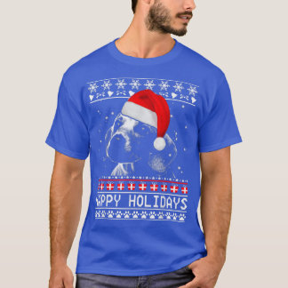 Dachshund Cute Happy Holidays Christmas Dog Lover  T-Shirt