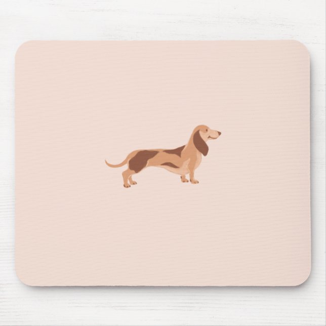 Dachshund Cute mouse pads (Front)