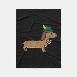Dachshund Cute Sausage Dog German Kids Men Women  Fleece Blanket