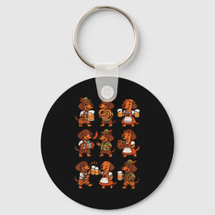 Dachshund Cute Sausage Dog German Men Women Keychain
