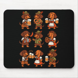 Dachshund Cute Sausage Dog German Men Women Mouse Pad