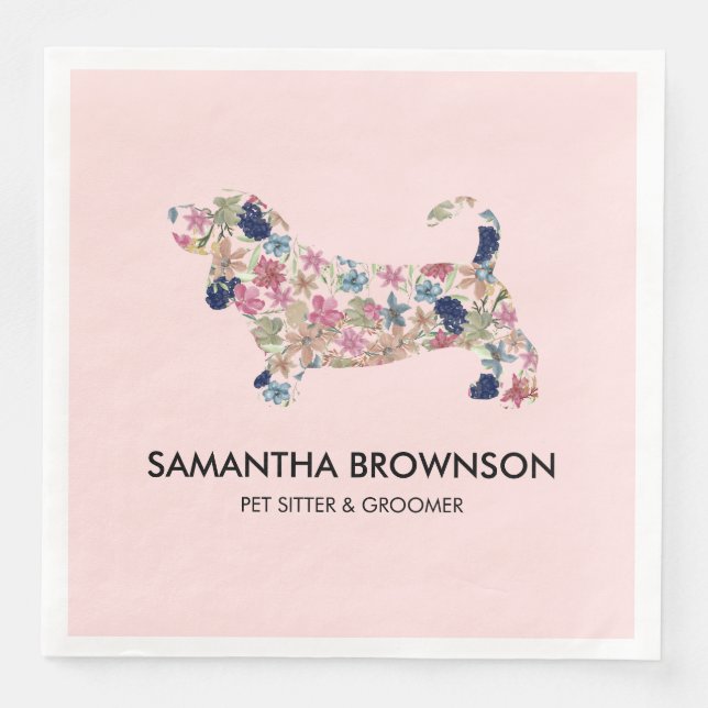 Dachshund Dackel Napkin (Front)