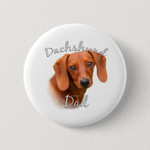 Dachshund Dad 2 Inch Round Button