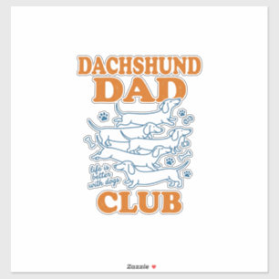 Dachshund Dad Club Vintage Dog Shirt Design_1