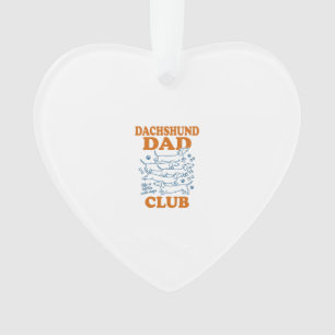 Dachshund Dad Club Vintage Dog Shirt Design_1 Ornament