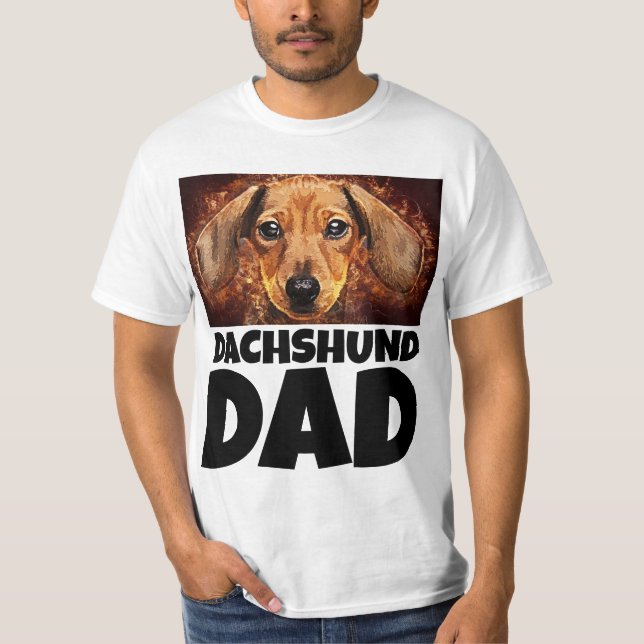 DACHSHUND DAD DOG T-SHIRT (Front)