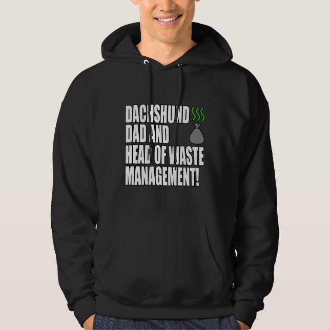 Dachshund Dad Funny Hoodie (Front)