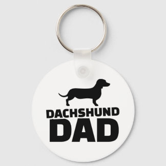 Dachshund dad keychain