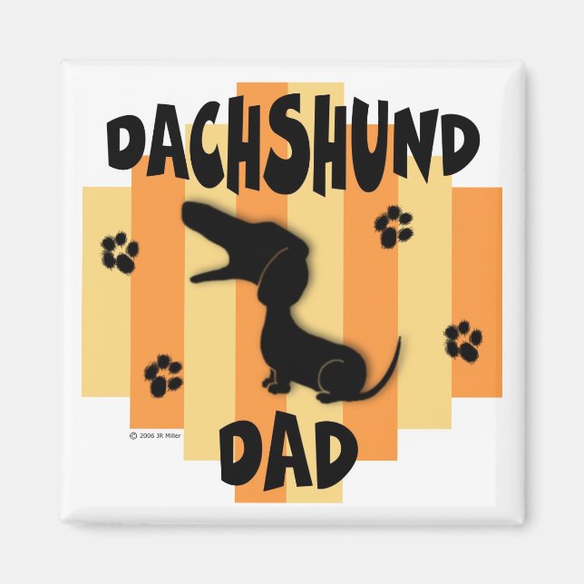 Dachshund Dad Magnet (Front)