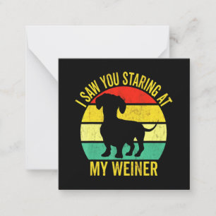 Dachshund Dad Men Card