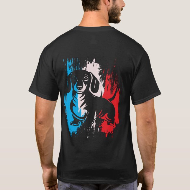 Dachshund Dad Shirt – Perfect Gift for Wiener Dog  (Back)