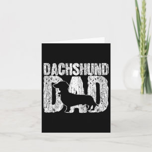 Dachshund Dad Wiener Father Fathers Day Vintage Gi Card