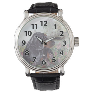Dachshund dapple Puppy Dreamer Wristwatch
