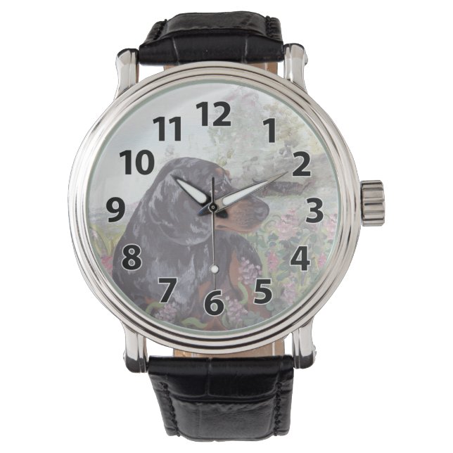 Dachshund dapple Puppy Dreamer Wristwatch (Front)