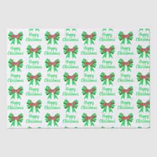 Dachshund Daxie Christmas Dog & Bow White Tissue Paper