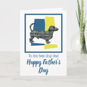 Dachshund / Daxie Dog TriColour Father’s Day Card