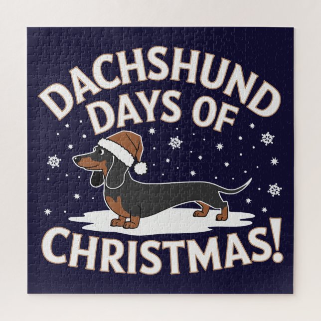 Dachshund days of Christmas! Jigsaw Puzzle (Vertical)
