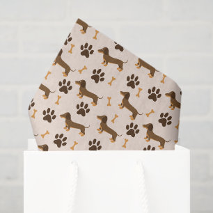 Dachshund Decoupage Paper, Wiener Dog Tissue Paper