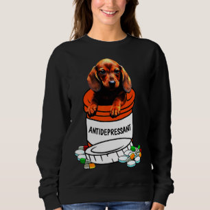 Dachshund Depressants Cute Dog Sweatshirt