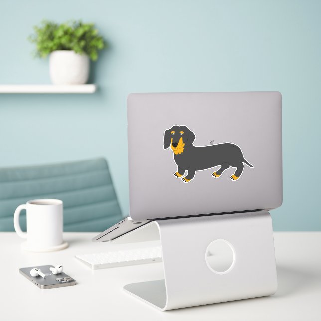 Dachshund Design (Laptop On Desk)