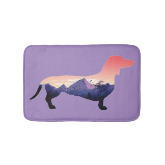 Dachshund Design 226 - Beautiful Nature View Bath Mat