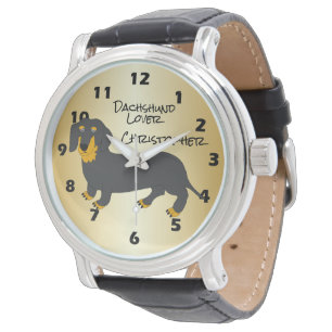 Dachshund Design Personalised Watch