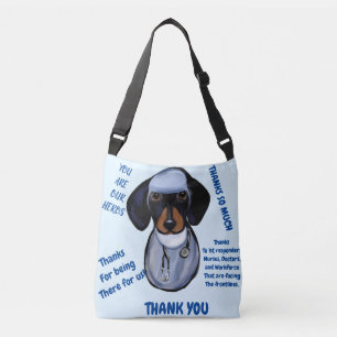 DACHSHUND  DOCTOR CROSSBODY BAG