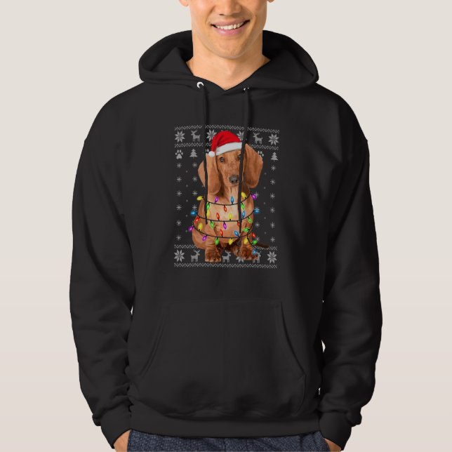 Dachshund Dog 2 Hoodie (Front)