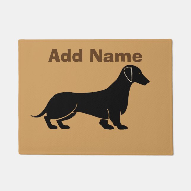 Dachshund Dog Abstract Doormat (Front)