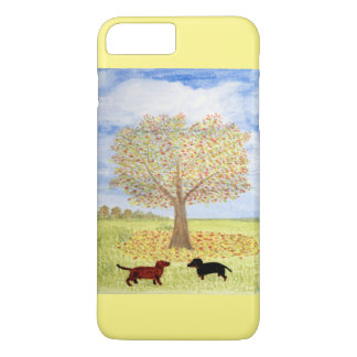 Dachshund Dog Autumn Walk iPhone 8 Plus/7 Plus Case