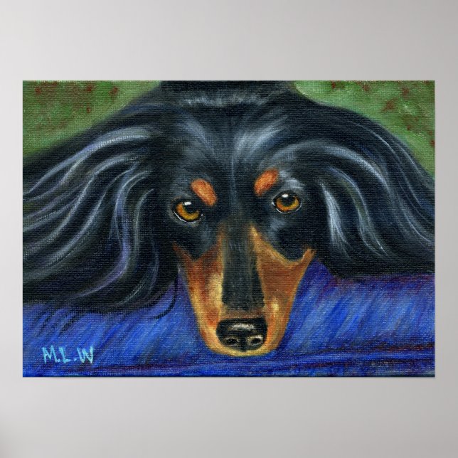 Dachshund Dog Breed Art - Hallie Poster (Front)