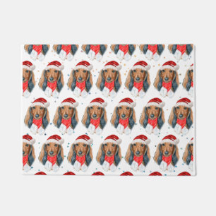 Dachshund Dog Breed Christmas Doormat