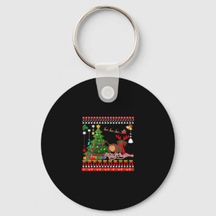 Dachshund Dog Butt Christmas Ugly Classic T-Shirt Keychain