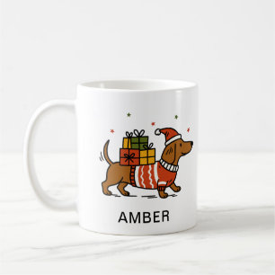Dachshund Dog Christmas Sweater Pet Lover Coffee Mug
