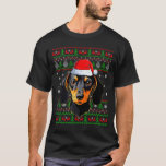 Dachshund Dog Christmas Ugly Sweater Santa Adults<br><div class="desc">Dachshund Dog Christmas Ugly Sweater Santa Adults Kids Xmas</div>