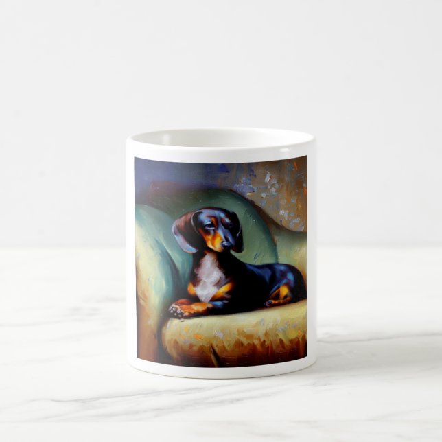 Dachshund Dog Coffee Mug (Center)