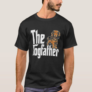 Dachshund Dog Dad Dogfather Dogs Daddy Father T Sh T-Shirt