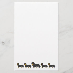 Dachshund Dog Design Stationery
