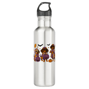Dachshund Dog Ghost Halloween 710 Ml Water Bottle