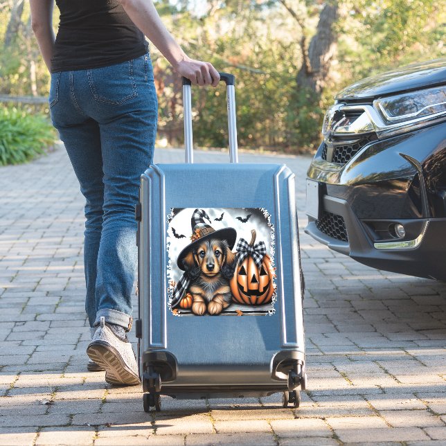 Dachshund Dog Halloween (Suitcase Insitu)