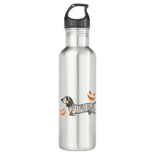 Dachshund Dog Halloween Candy Corn Full Moon 710 Ml Water Bottle