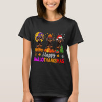 Dachshund Dog Halloween Christmas Hallothanksmas F
