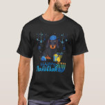 Dachshund Dog Hanukkah Chanukah Menorah Christmas T-Shirt<br><div class="desc">roof dog Hanukkah Chanukah Menorah Christmas</div>