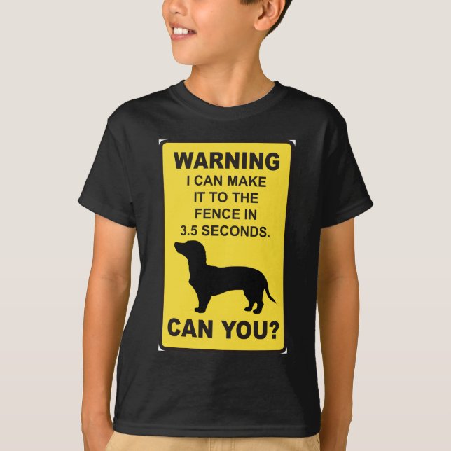 Dachshund Dog Humourous  Doxon funny saying T-Shirt (Front)