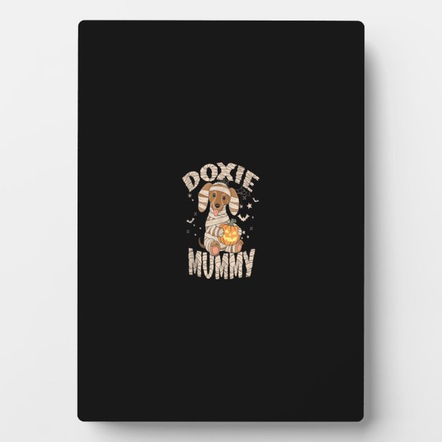 Dachshund Dog Lover Lazy Halloween Costume Doxie M Plaque (Front)